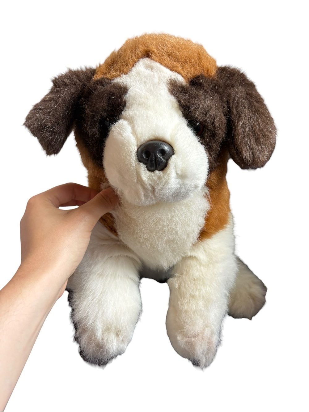 Vintage 1985 GUND Saint Bernard Dog Plush Stuffed Animal 16”